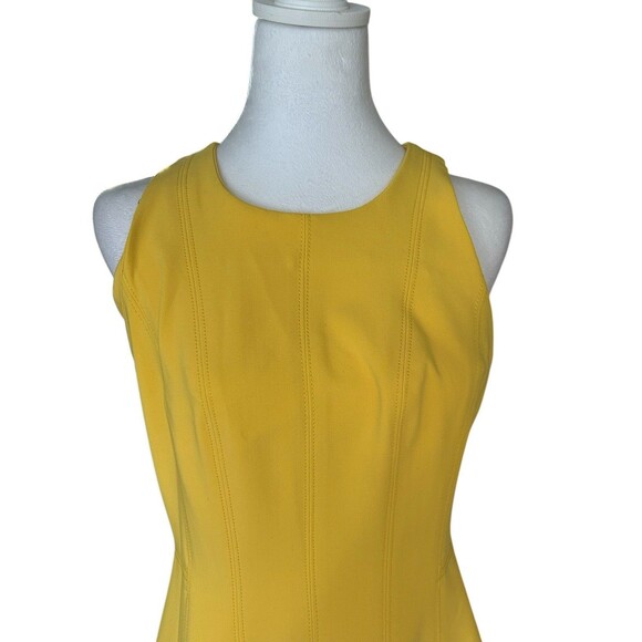 Banana Republic NWT Yellow‎ Sleeveless Fit/flare Dress (MSRP $83) - Picture 2 of 6